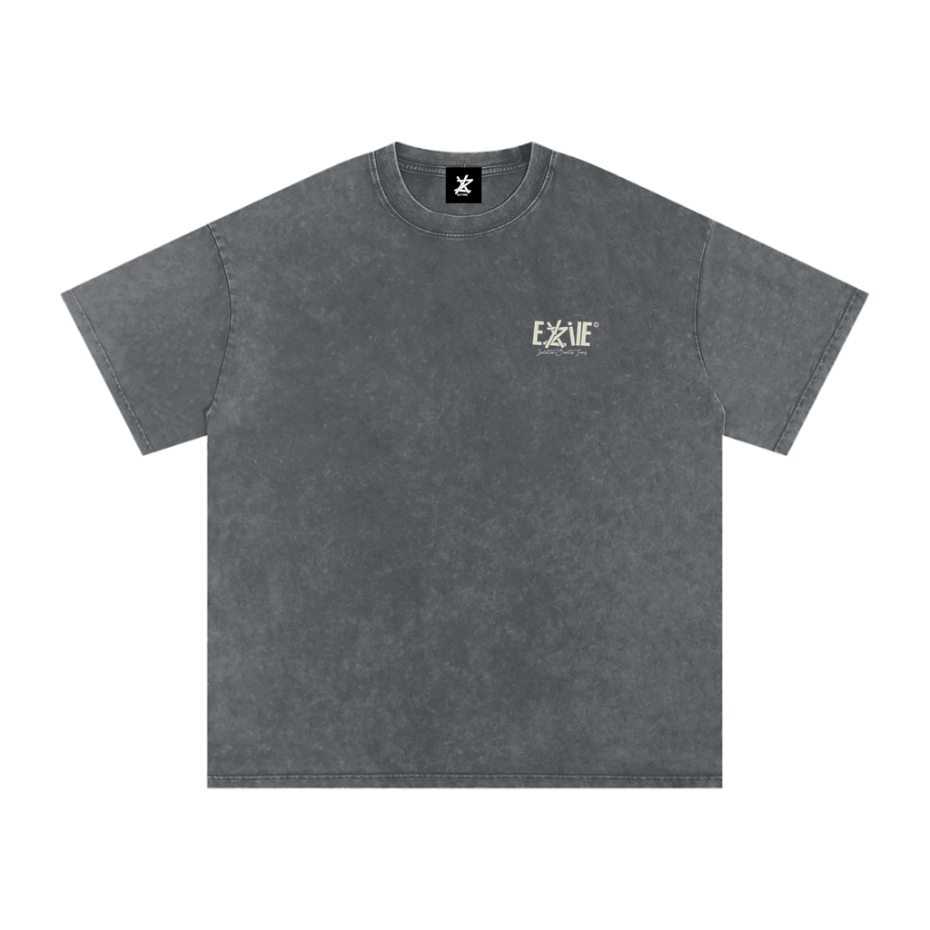 Snow Washed Oversized Cotton T-Shirt
