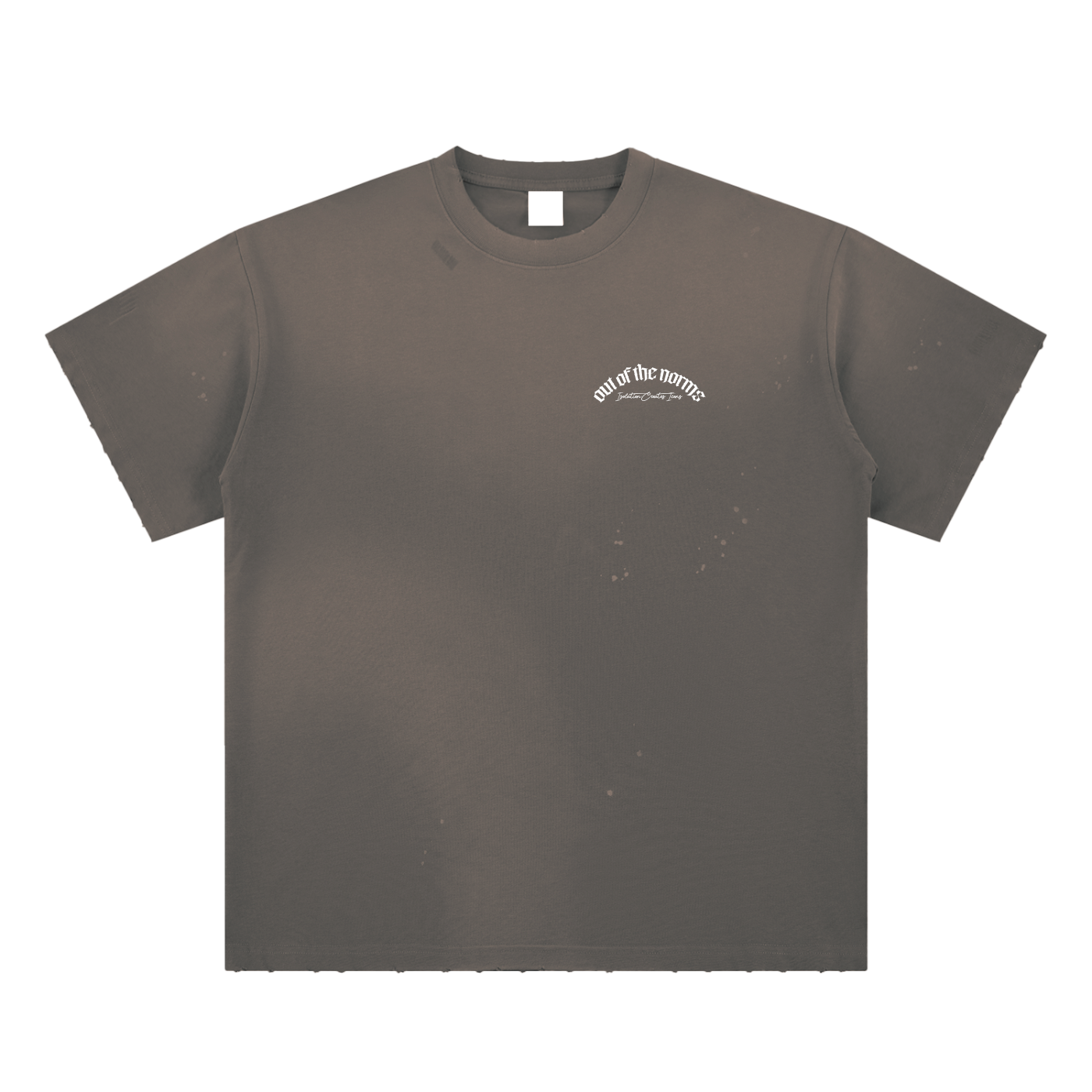 Hand-Frayed Sunfade Paint Splatter T-Shirt