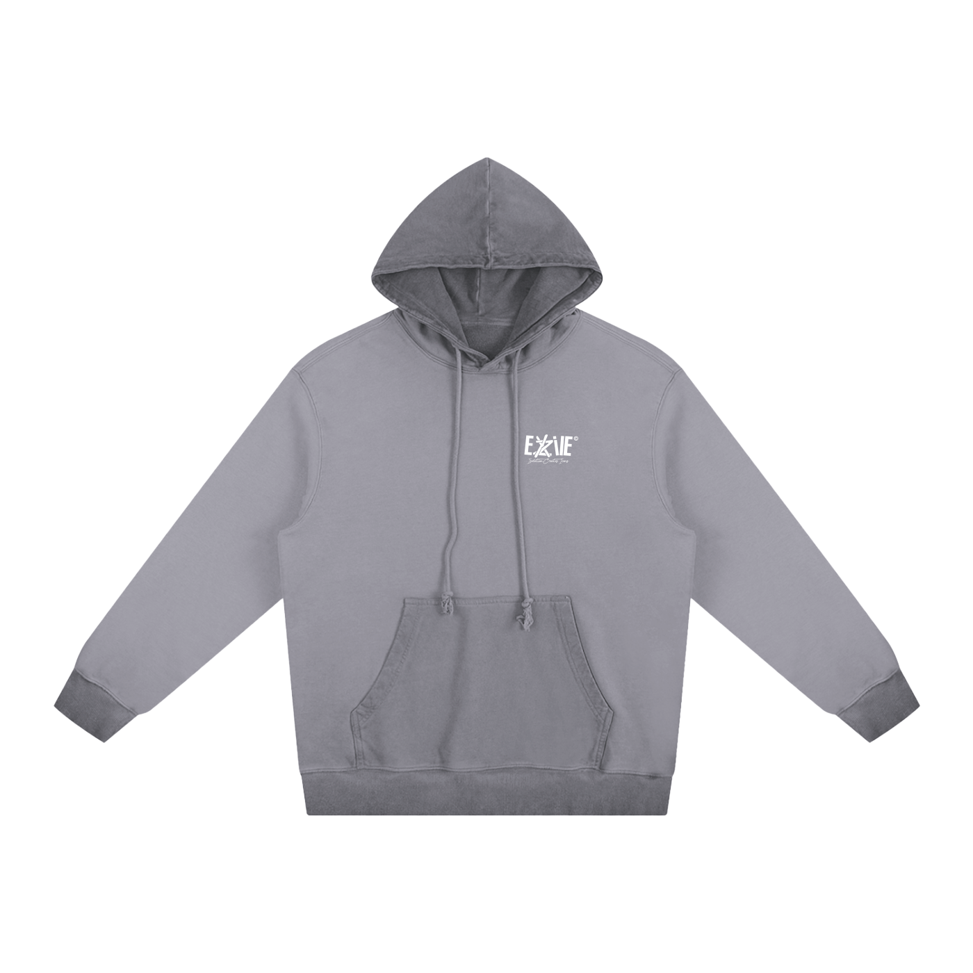 Ombre Stone Washed Colorpointed Hoodie