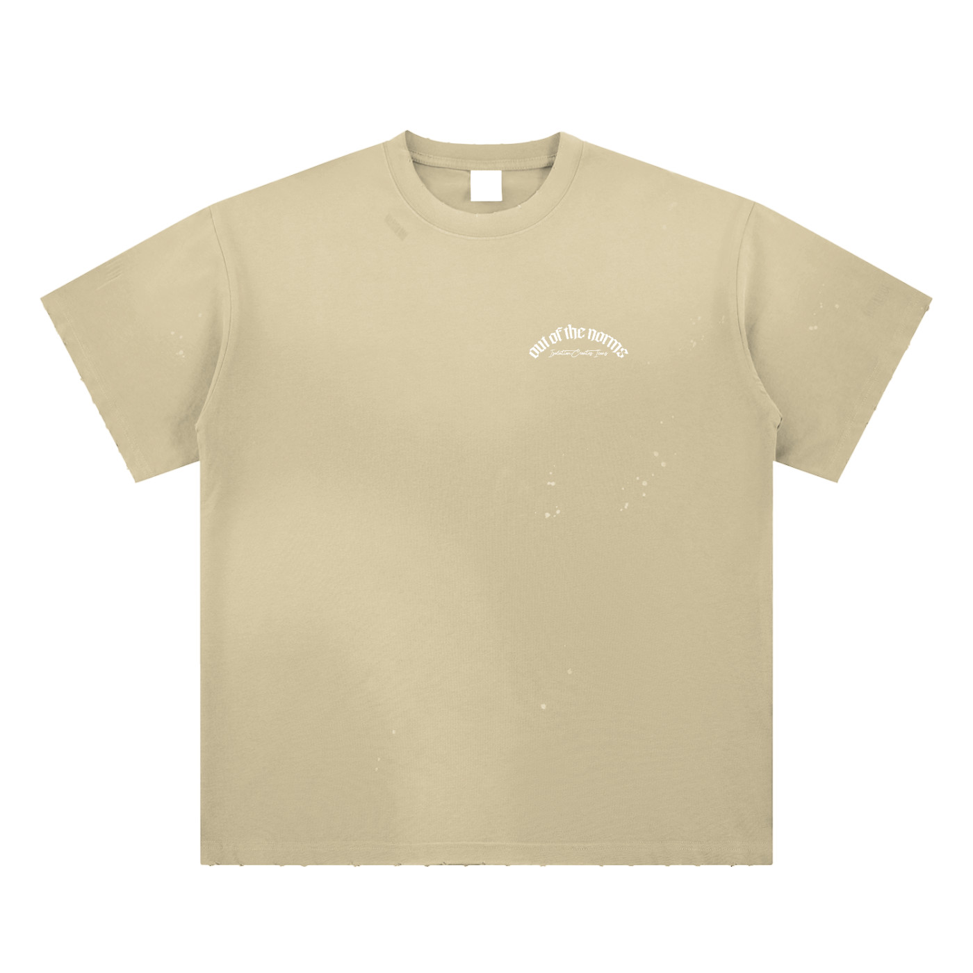 Hand-Frayed Sunfade Paint Splatter T-Shirt