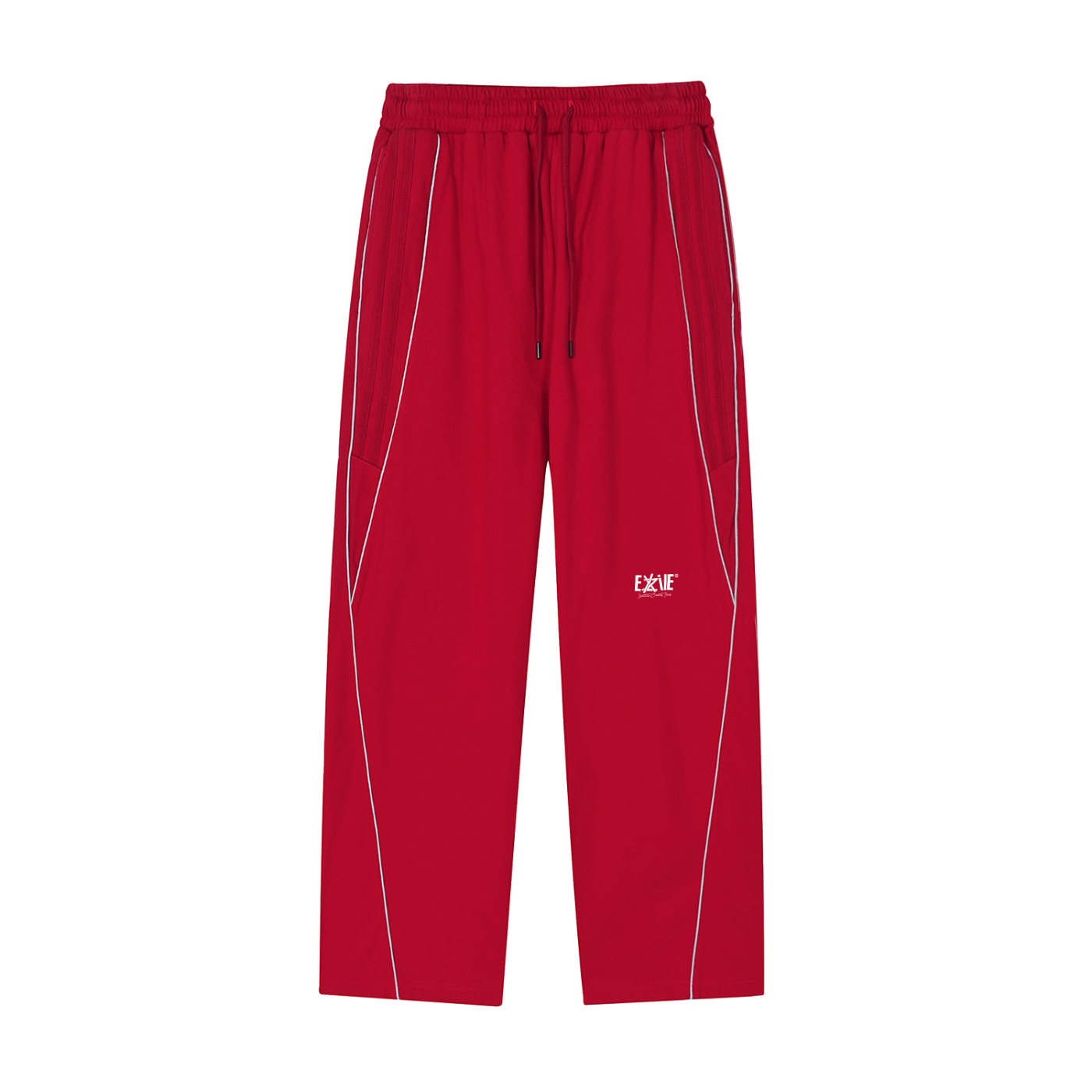 Reflection Striped Straight-Leg Sweatpants